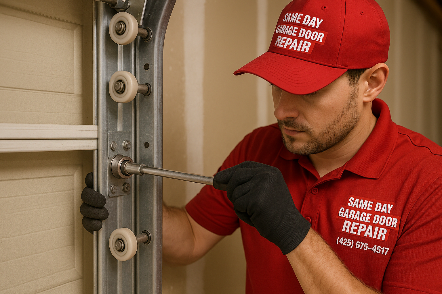 Garage Door Track Repair